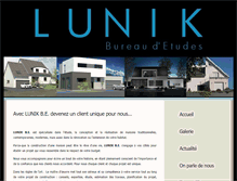 Tablet Screenshot of lunik-be.com